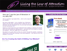 Tablet Screenshot of livingthelawofattraction.com